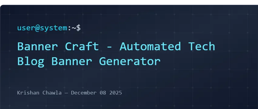 Banner Craft Generated Hero Image