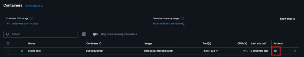 Docker Container Status