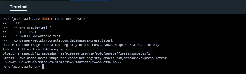 Create a Docker Container